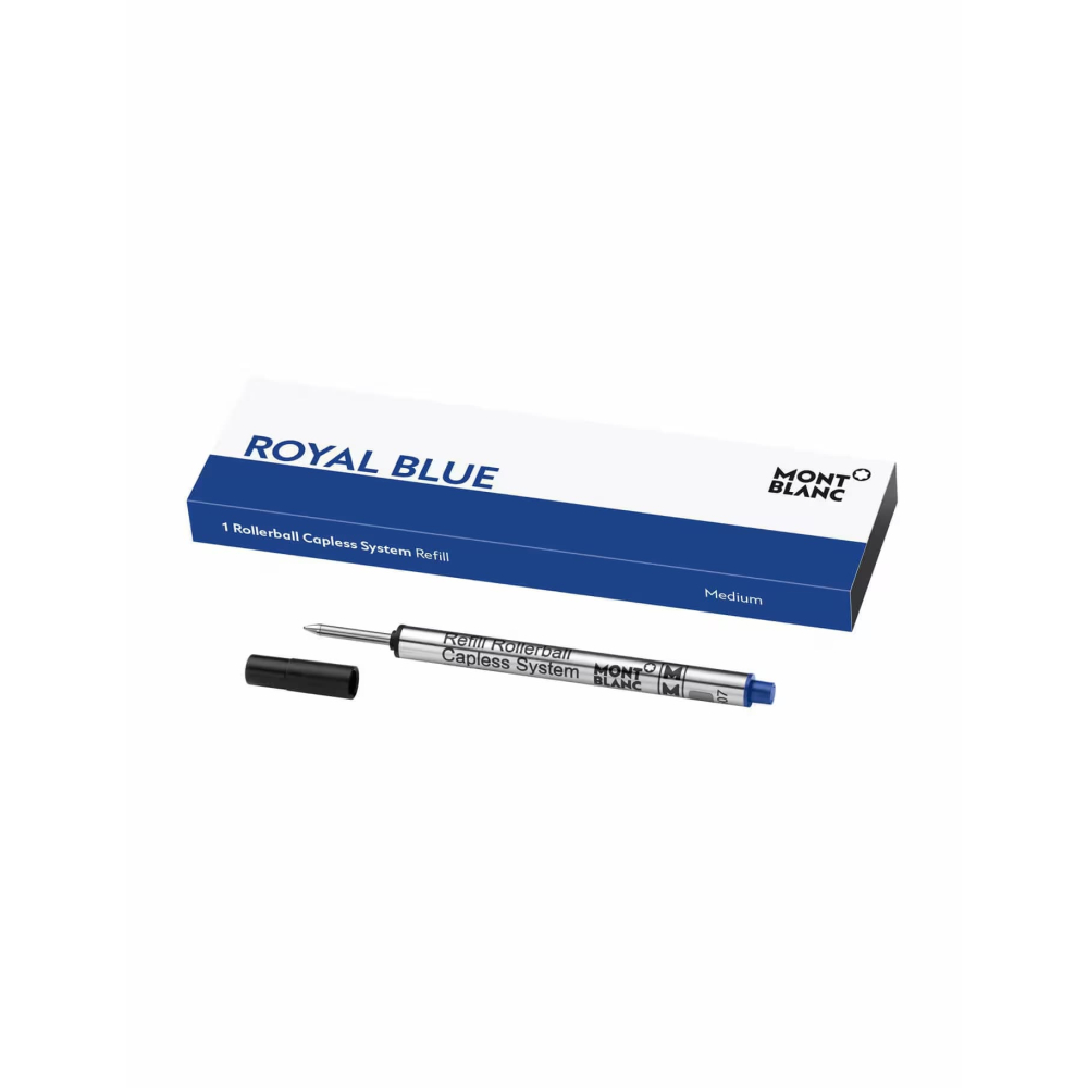 Montblanc 1 Roller Kalem Yedeği Kapaksız Sistem Medium Royal Blue 128243