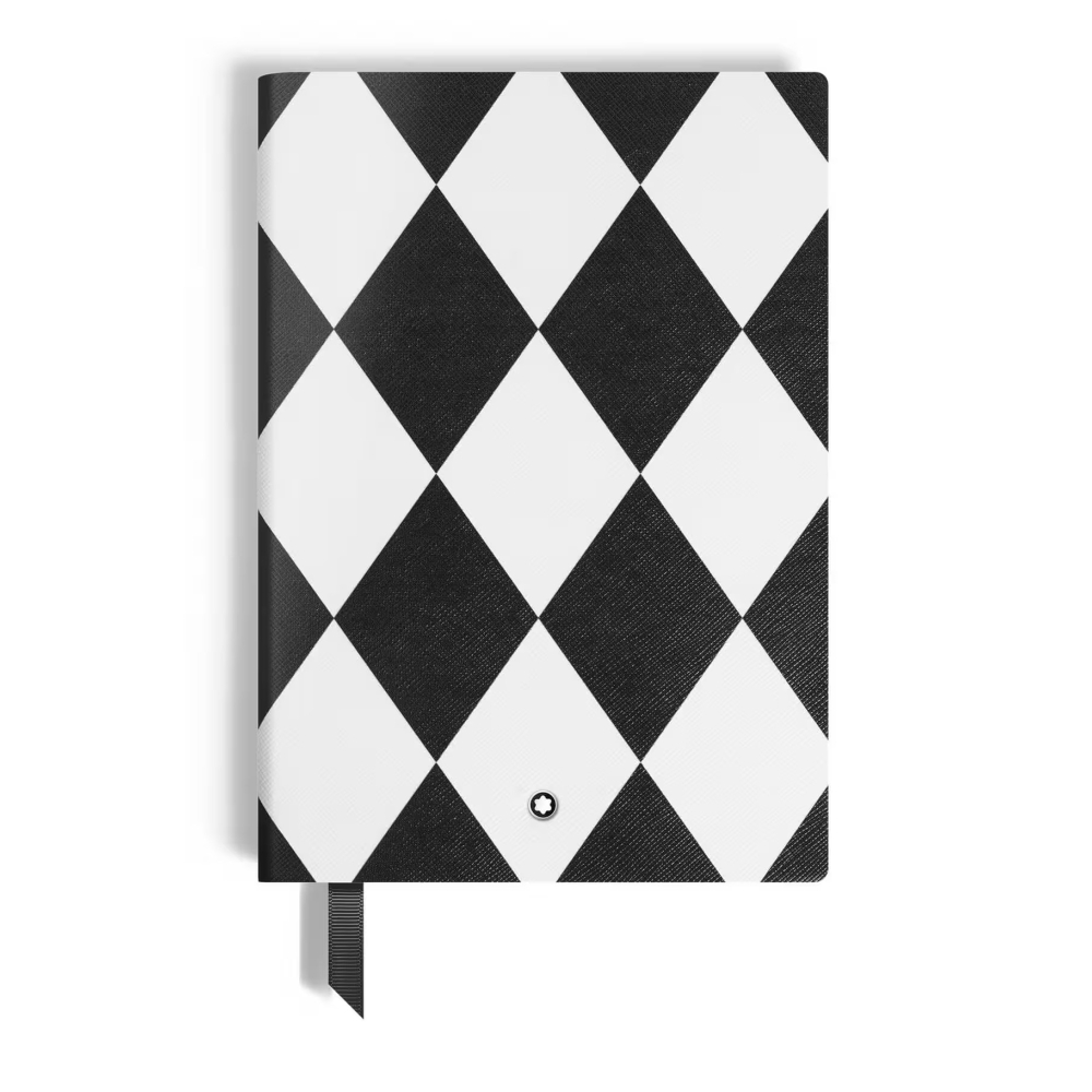 Montblanc Great Characters Homage to Queen Deri Siyah Beyaz Orta Boy Defter